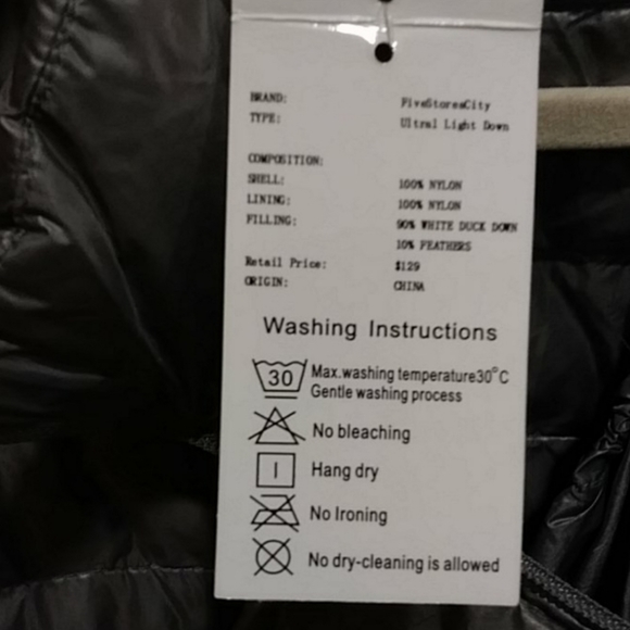 Quilted Packable Down Puffer Jacket Sz 2X - Picture 3 of 3